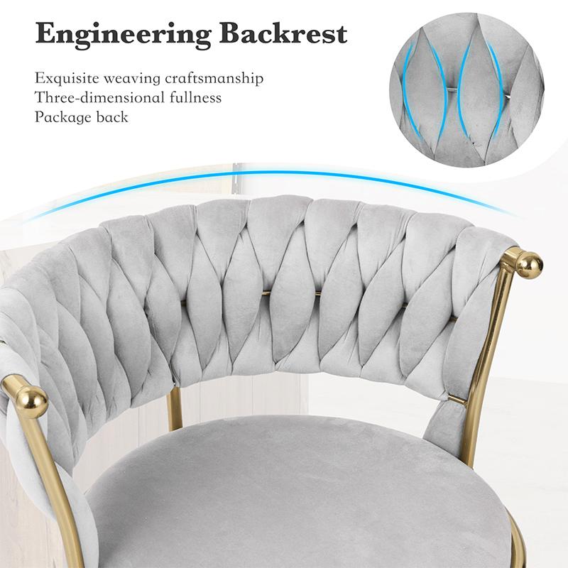 Velvet Bar Stools Set of 2, Modern Upholstered Swivel Bar Chairs with Adjustable Height and Low Back, 360° Gold Base Counter Height Stools for Kitchen Island, Bar or Pub