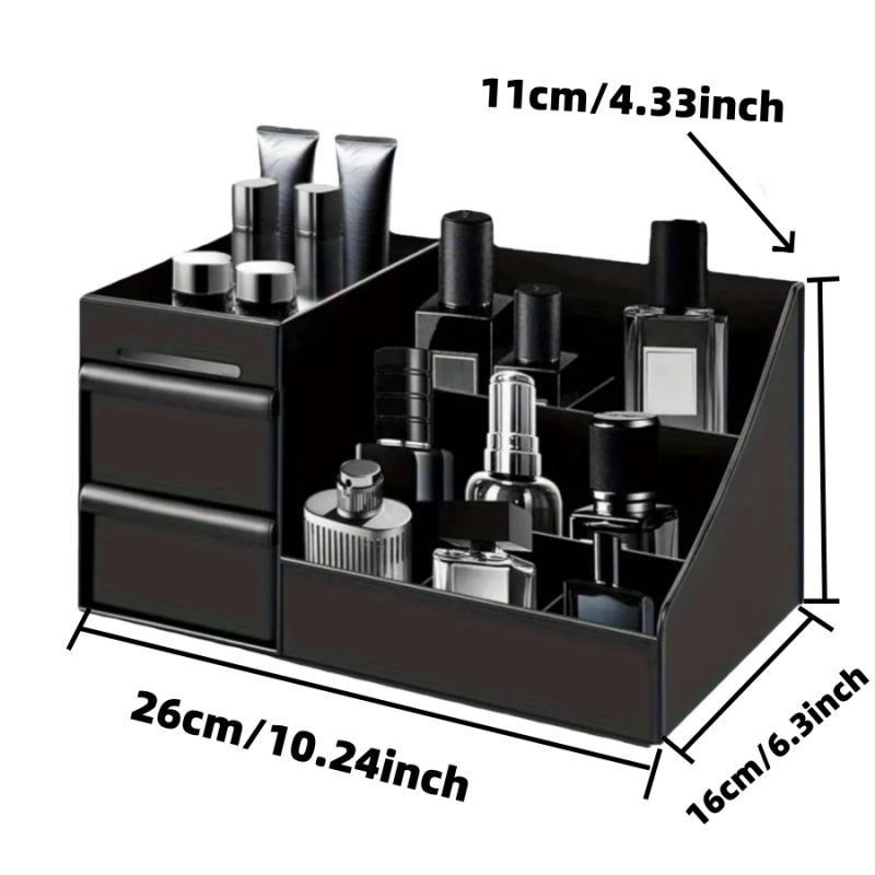 Cosmetics storage box, cosmetics display rack, perfume storage rack, lipstick storage box, suitable for storage and finishing of cosmetics, skin care products, office stationery, etc., bathroom accessories, room decoration, home ornaments