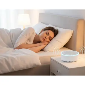 CarWhiteNoise SleepAidCarGadget - Car Bluetooth Speaker Sleep Music Player, White Noise Mood Sleeping Aid with Ambient Lighting, Compatible with All Vehicles
