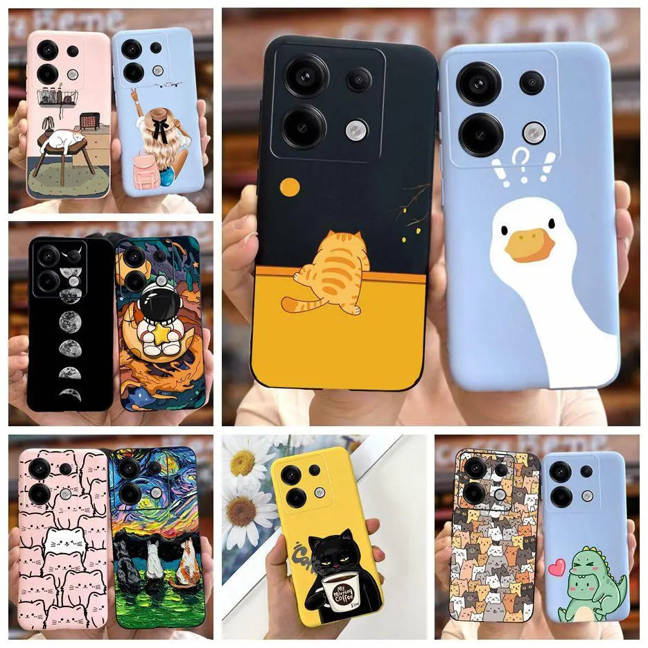 Soft Silicone Cartoon Phone Case, New Fashion Bumper Accessories for Xiaomi Poco X6, Poco X6 Pro