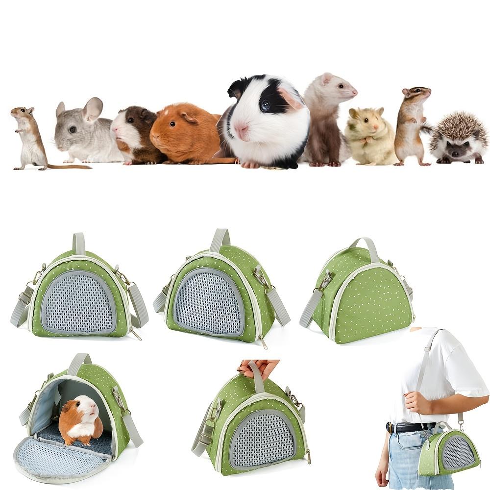 Breathable Flower Design Small Pet Outgoing Bag, Portable Crossbody Travel Carrier for Hamster, Golden Bear, Squirrel, Hedgehog, Parrot & Lizard, Lightweight Fashion Outdoor Carry Bag for Small Pets, Animal Carrier