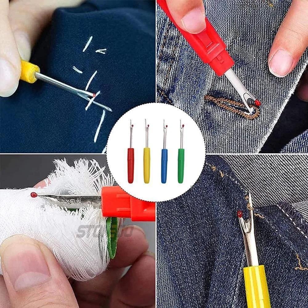 Professional Multi-Slip Grip Seam Ripper: Durable Stitch Remover & DIY Fabric Cutting Tool, Sharp Sewing Scissors & Must-Have Home Tailoring Accessory for Easy Crafting.