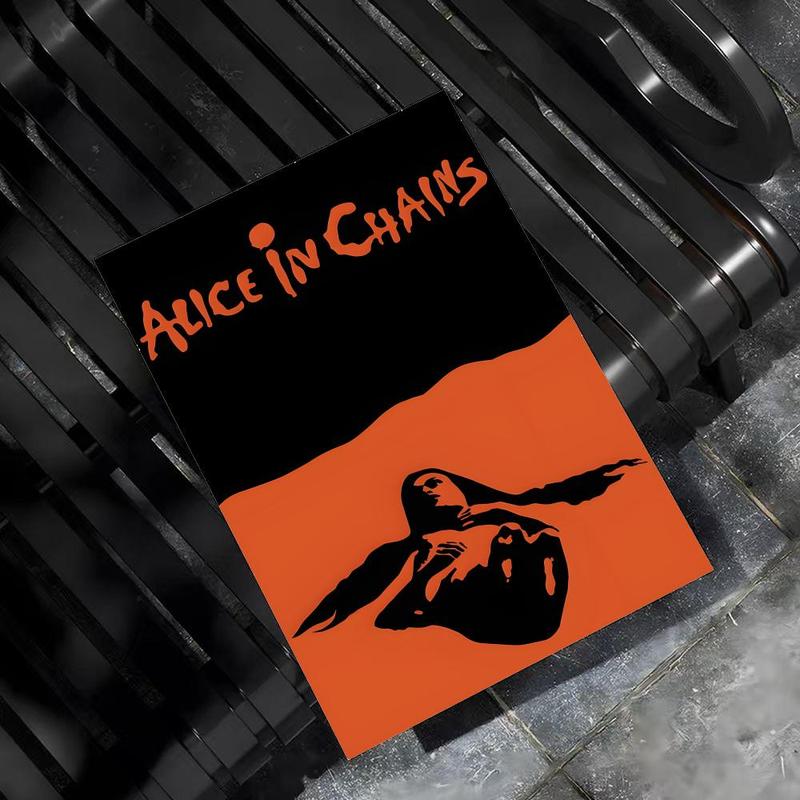 Fashion A-A-liceS in C-C-hainsS Poster HD Sticky Waterproof Wall Art High Quality Print Aesthetic Home Living Bedroom Bathroom hallway Decor Trendy Room Decoration Easy-To-Apply Gift Durable