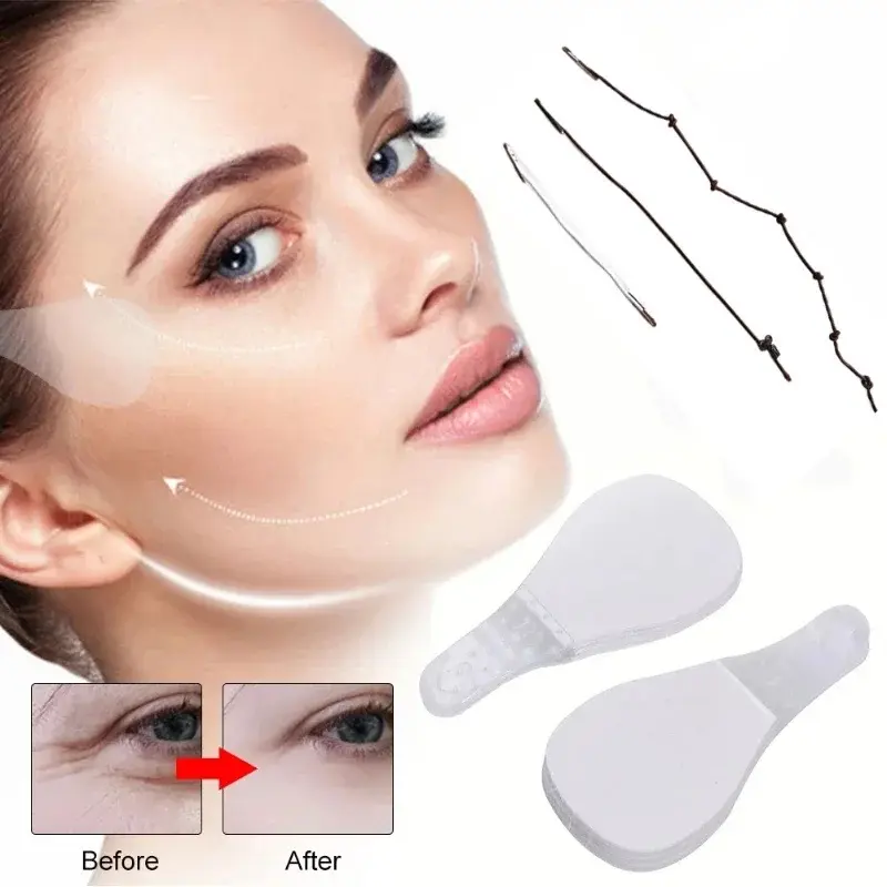 40pcs Secret Pro Face Lift Tapes Instant Invisible Facial Lifting Stickers Thin Makeup Facelifting Patch Cosmetic Tools