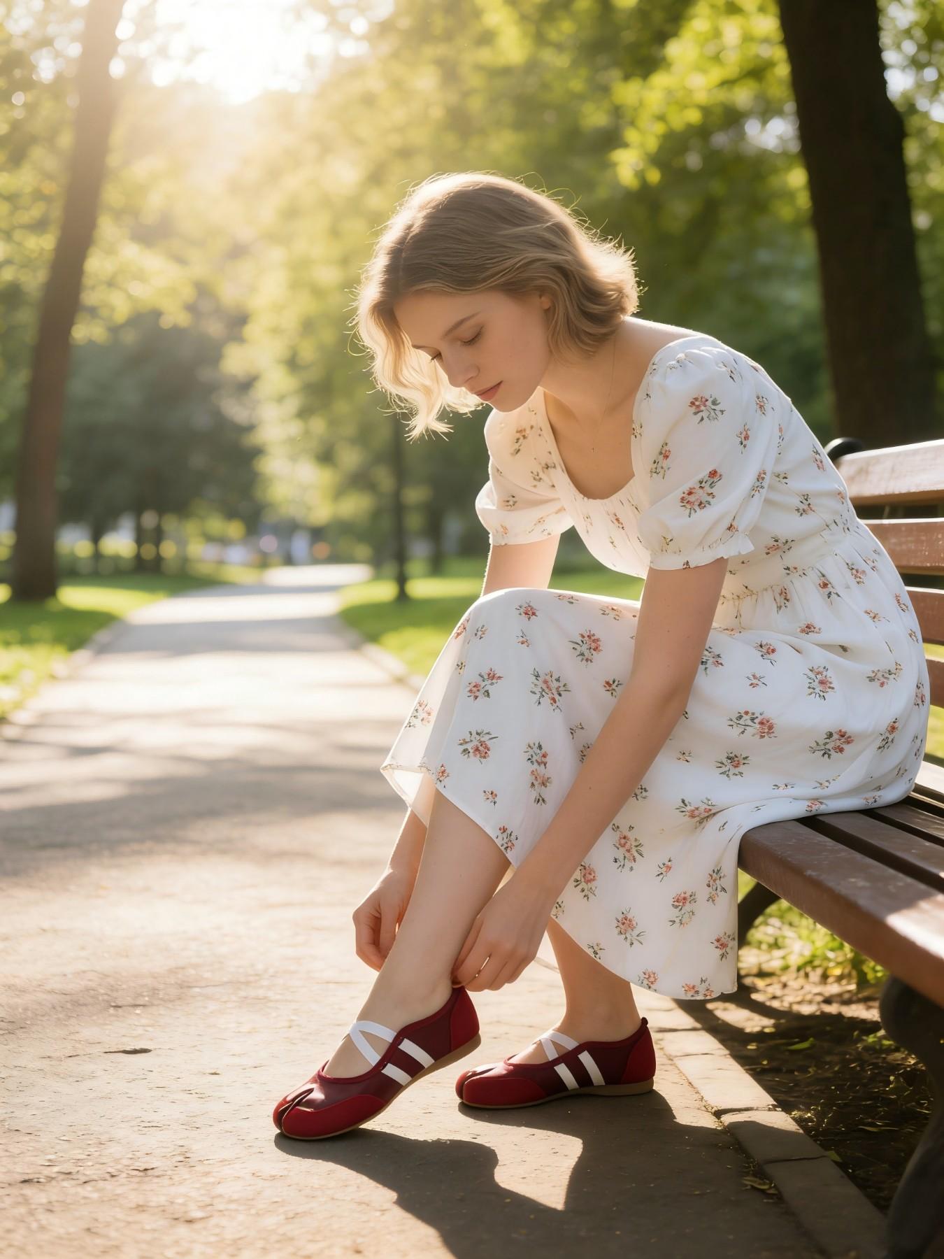 Women's Spring 2026 French Cross Strap Ballet Flats, Comfortable Casual Shoes, Striped Round Toe, Medium Width, All Seasons, Casual Wear Shoe