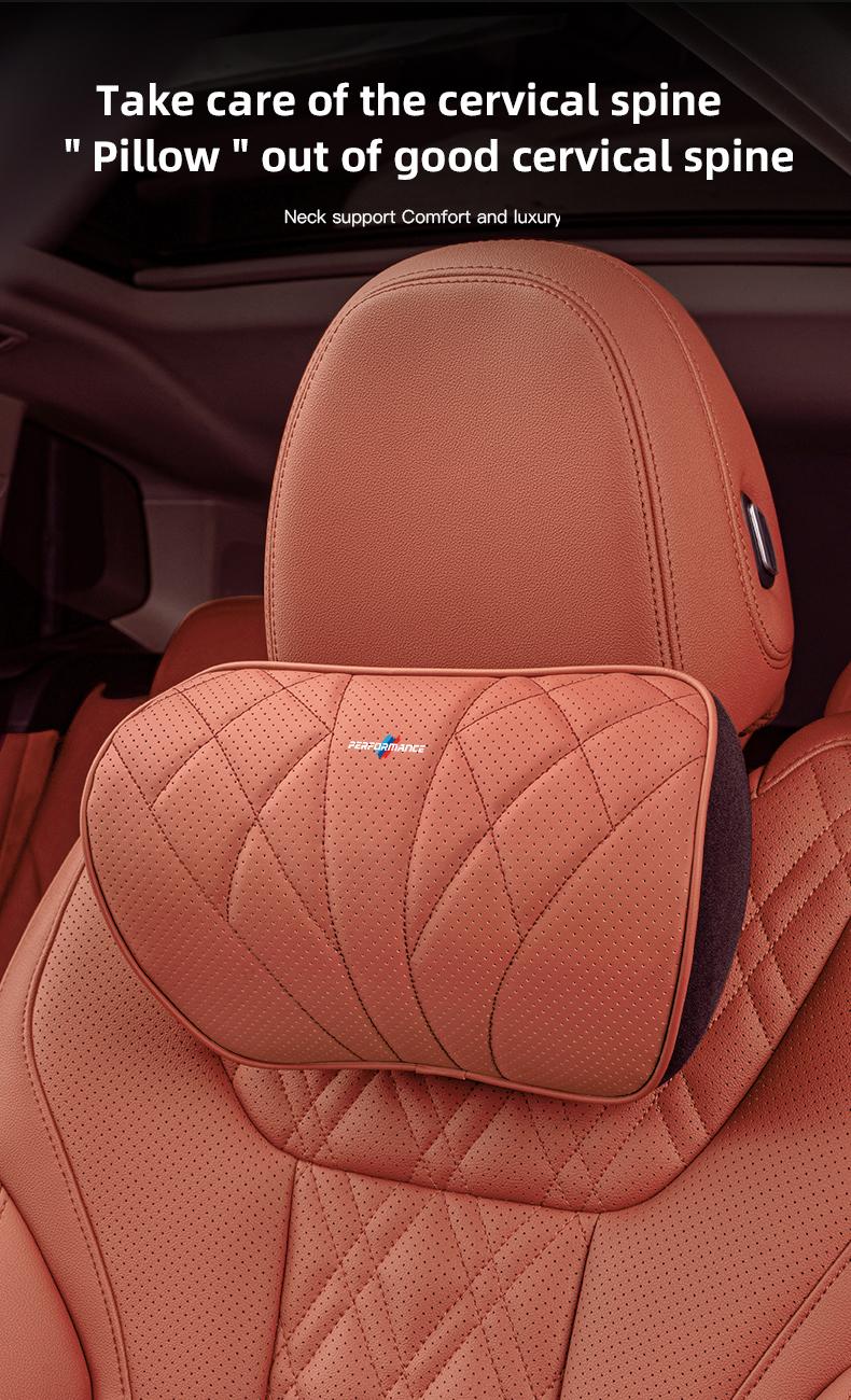 Car Memory Foam Headrest For BMW Performance F25 F26 F15 F16 E90 E91 E92 E60 E84 G22 G32 F13 F36 G30 G20 G11 G12 F80 F82 F90