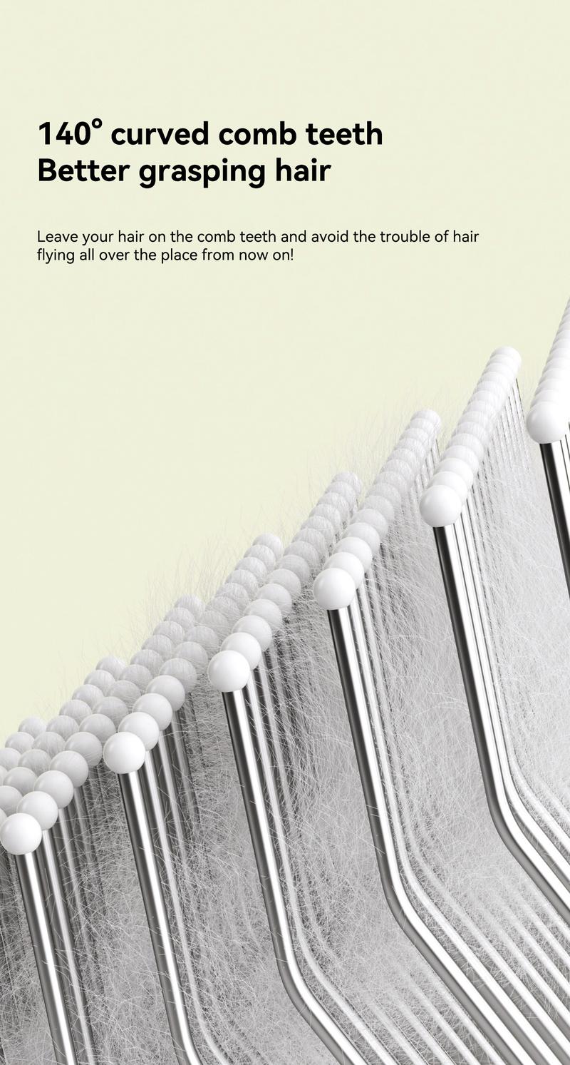 Cat Comb for Removing Loose Fur - Cat & Dog Brushing Tool, Pet Hair Remover, Perfect for Long-Haired Pets, Essential Grooming Accessory