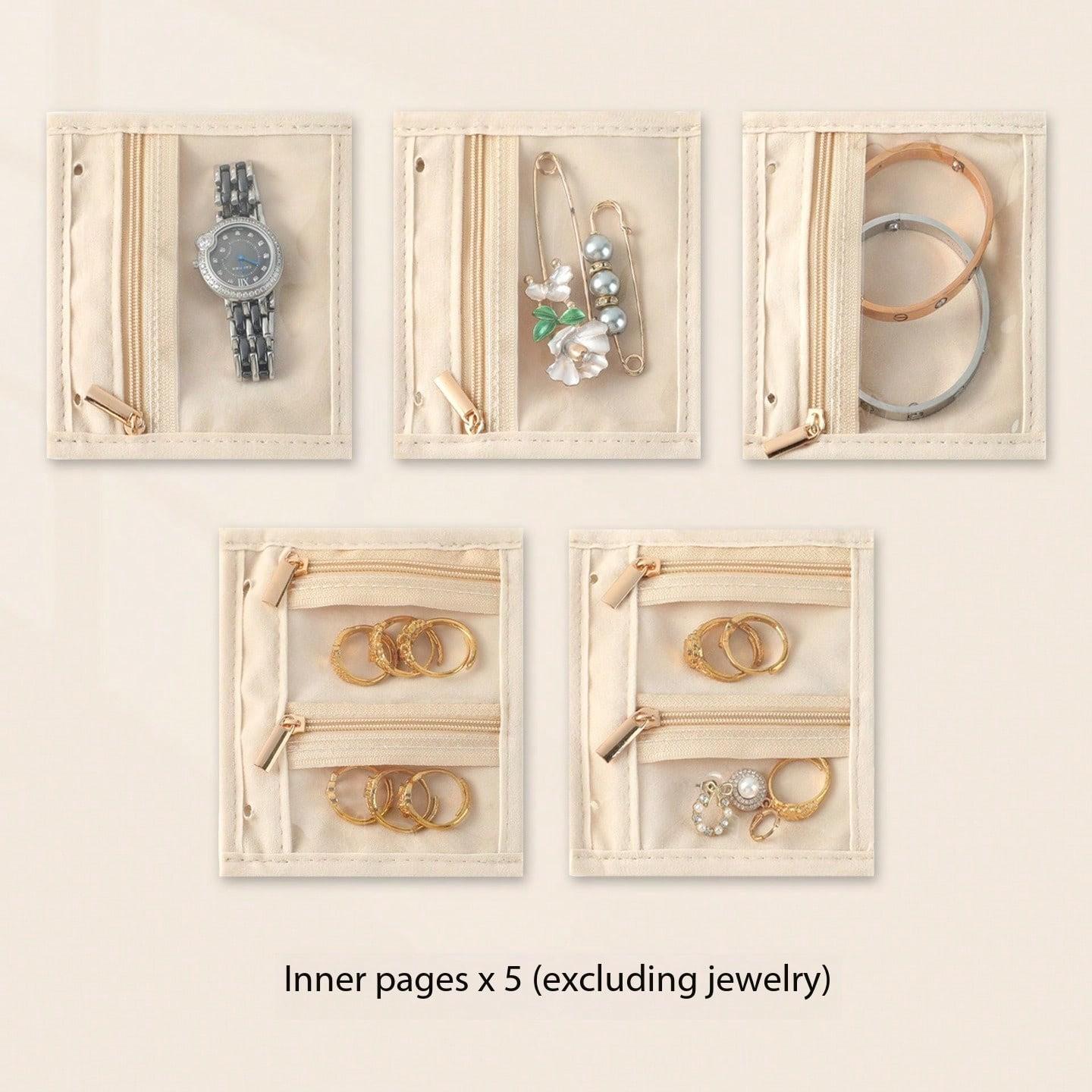 Multifunctional Jewelry Storage Bag for Girls and Women, Portable Organizer for Gems, Diamonds, Necklaces, Rings, Earrings, Bracelets