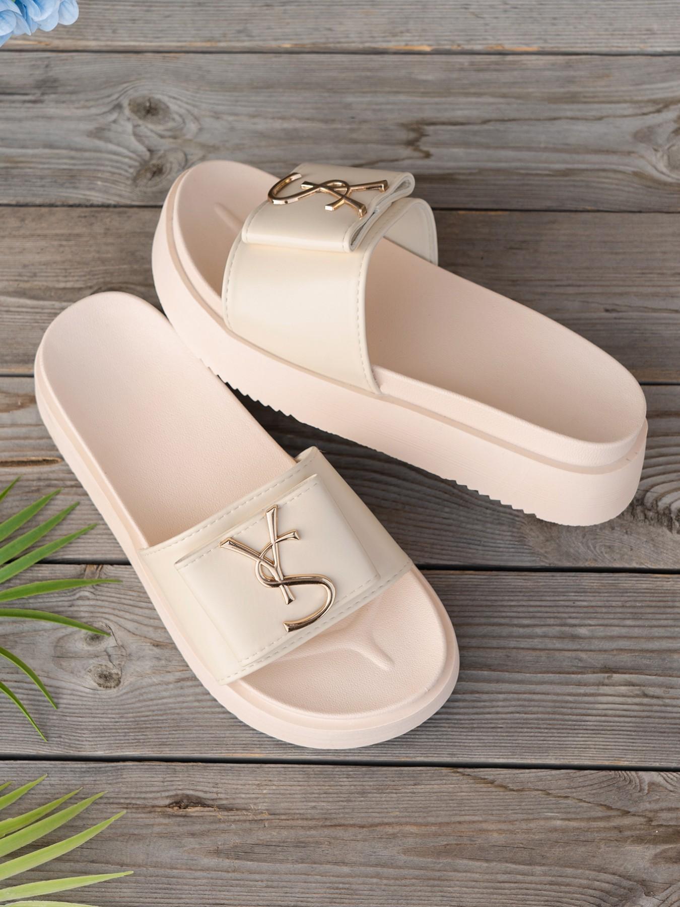 2026 Summer New Boken Shoes Women Double Buckle Thick Sole Sandals, Soft Bottom Beach Slippers, Casual Outdoor Wear