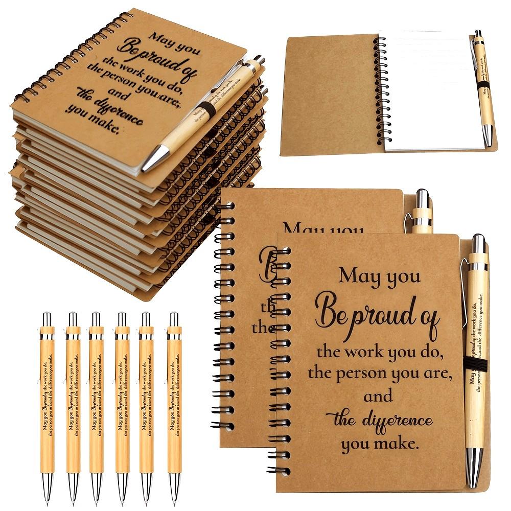 12pcs/6 sets, staff Thank you gifts, staff with ballpoint pens Thank you notebooks Mini notebooks Thank You Gifts Wholesale Christmas gifts, volunteers, teachers, nurses, team building, birthday and holiday office gifts,Halloween