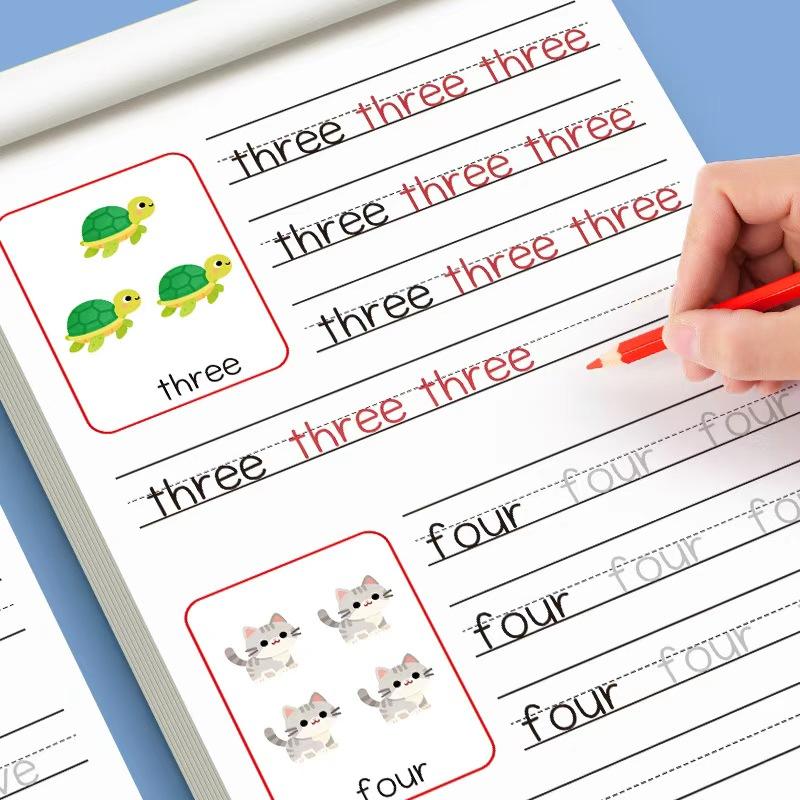 English Alphabet Tracing Book, Fun Coloring Practice Notebook, Kindergarten Early Education, Pen Control Training, Handwriting Workbook, Learning Materials