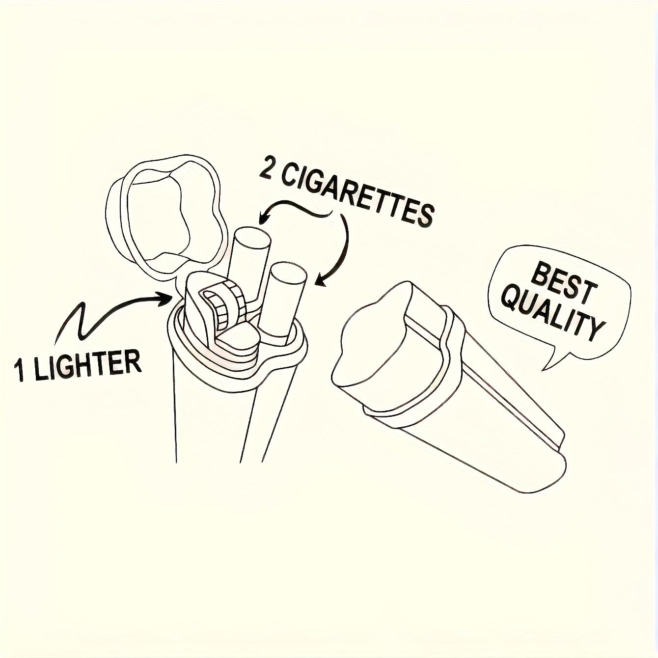 Portable Flip-Top Pre-Rolled Cone Storage Box, Compact Cylinder Design, Durable Plastic Bag, Ideal for Travel, Camping, Home Use