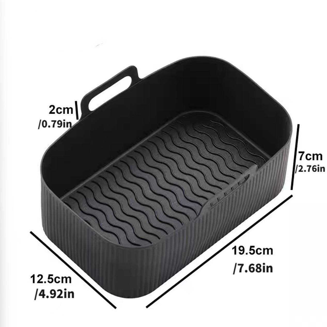 Suitable for NINJA DZ201&DZ401&AF300&AF400 Rectangle Air Fryer Silicone Pot, Reusable Air Fryers Liners, Oven Baking Tray, Household Kitchen Air Fryer Accessories