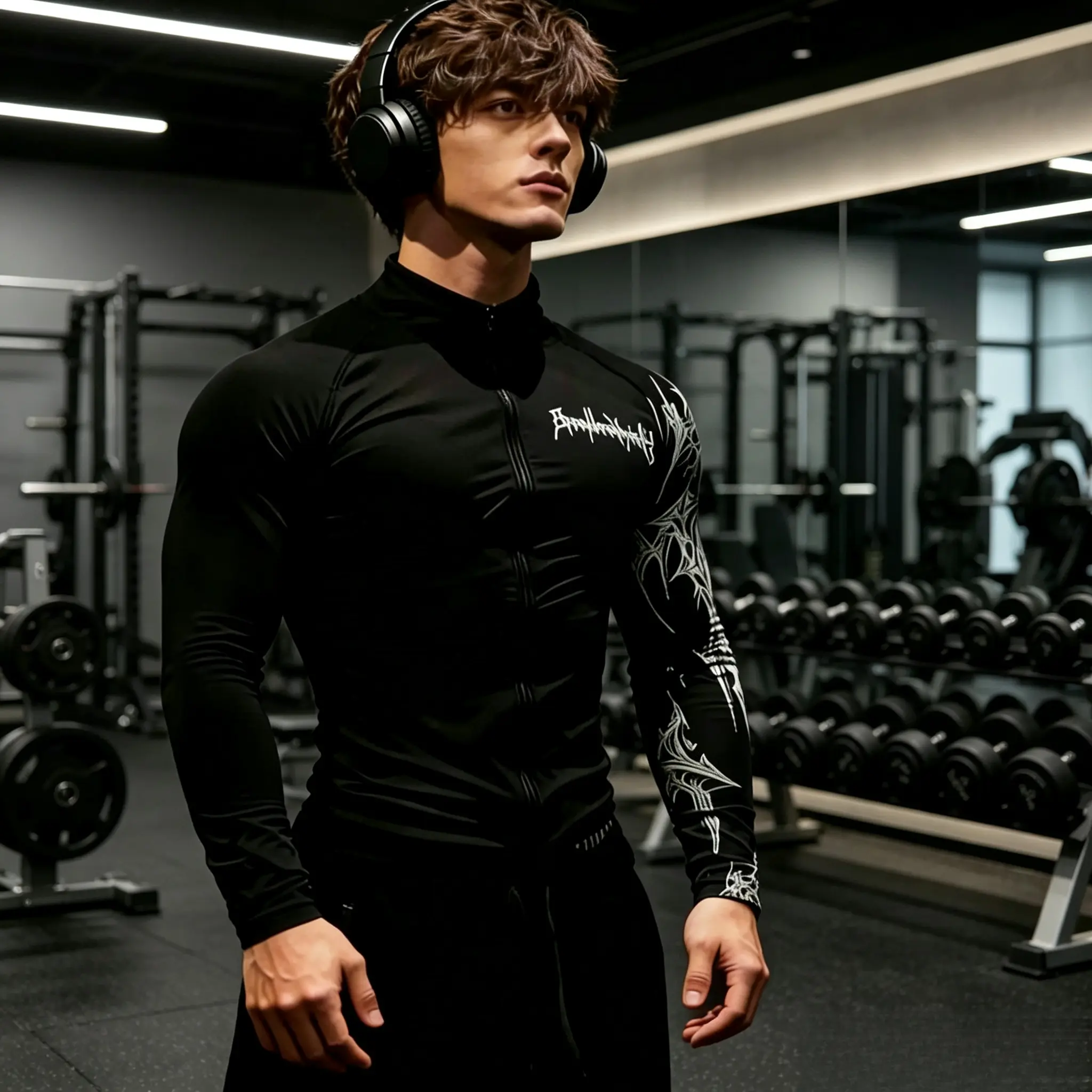 Men's Slim-Fitting 1-Piece Zip-Up Long Sleeve Compression Athletic Jacket - Lightweight, Moisture-Wicking Male Top for Gym/Running, Multi-Size Sports Outerwear