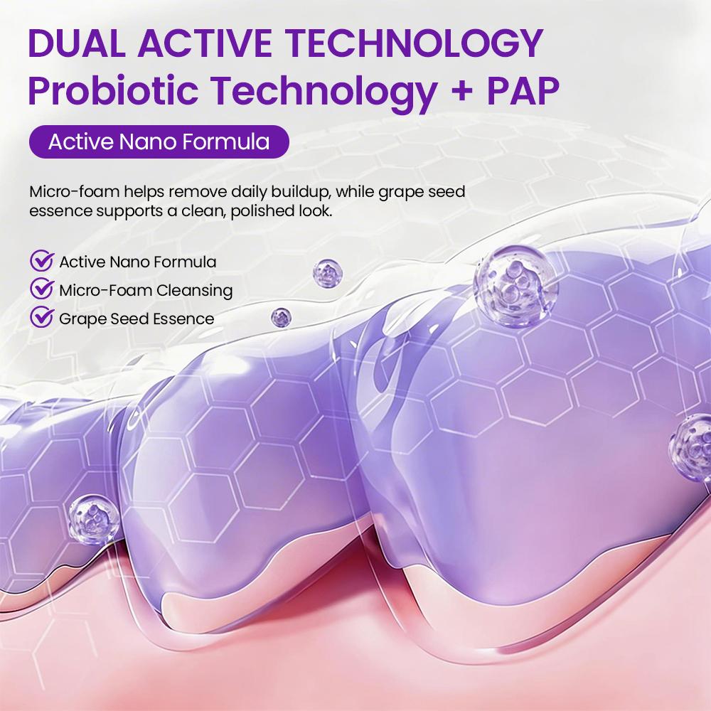 7-Pro Intensive Toothpaste, Upgraded Purple Whitening Formula, 7 Probiotics, Deep Enamel Repair, Long-Lasting Freshness