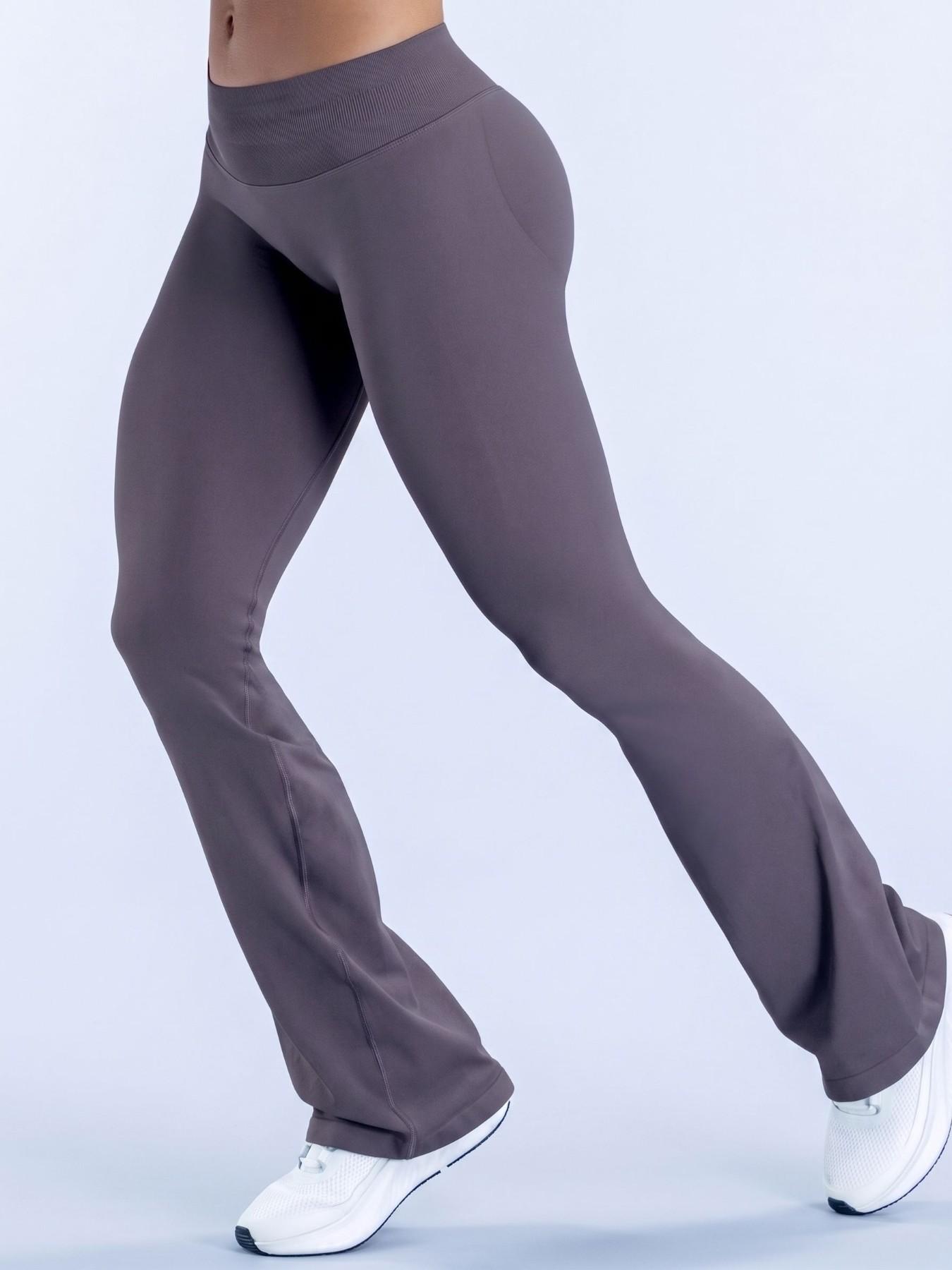 1/2/3PCS Flared Gym Fitness Leggings For Women Hidden Scrunch Butt Lift Workout Legging Flare Bootcut Yoga Pants, An Ideal Choice For Halloween, Christmas, And Thanksgiving A Gift For Girls