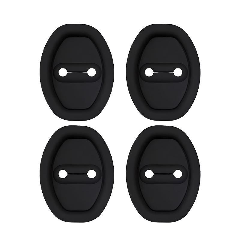 4 Pack Silicone Car Door Lock Guards, Anti-Collision Door Lock Protectors, Universal Auto Exterior Accessories