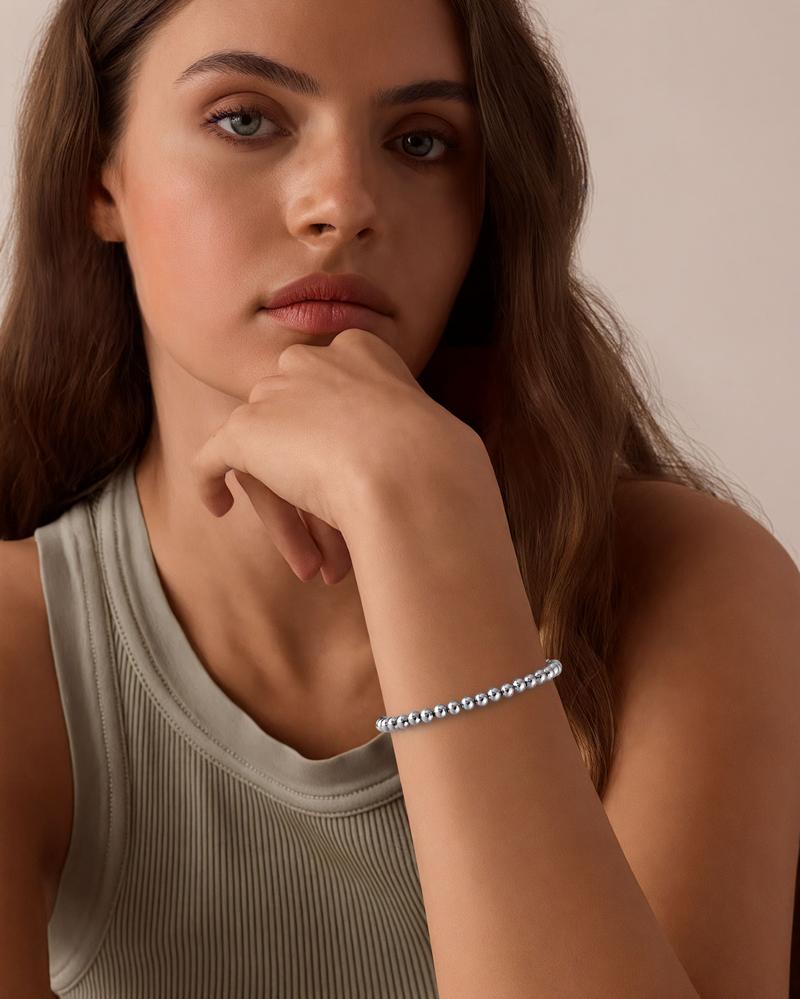 Aprilery Bead Bracelet Set for Women – Elegant Hypoallergenic Stackable Beaded Bracelets for Women Aprilery Bead Bracelet Set for Women – Elegant Hypoallergenic Stackable Beaded Bracelets for Women