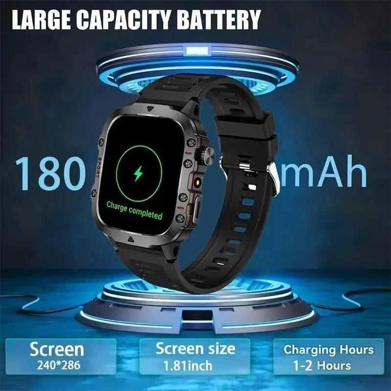 Smart Watch with LED Light, Bluetooth-compatible Connectivity, Multiple Sport Modes, Call/messages Alerts, Compatible with iOS and Android