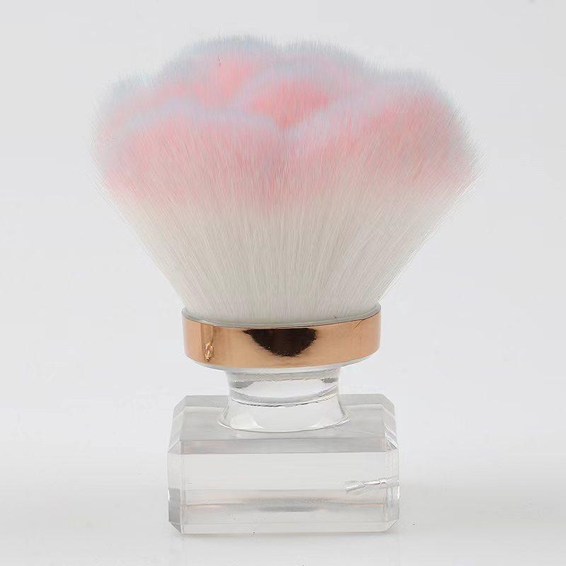 Soft Fluffy Makeup Brush Nail Dust Remover Brush Foundation Brush Mushroom Head Beauty Cosmetic Tool