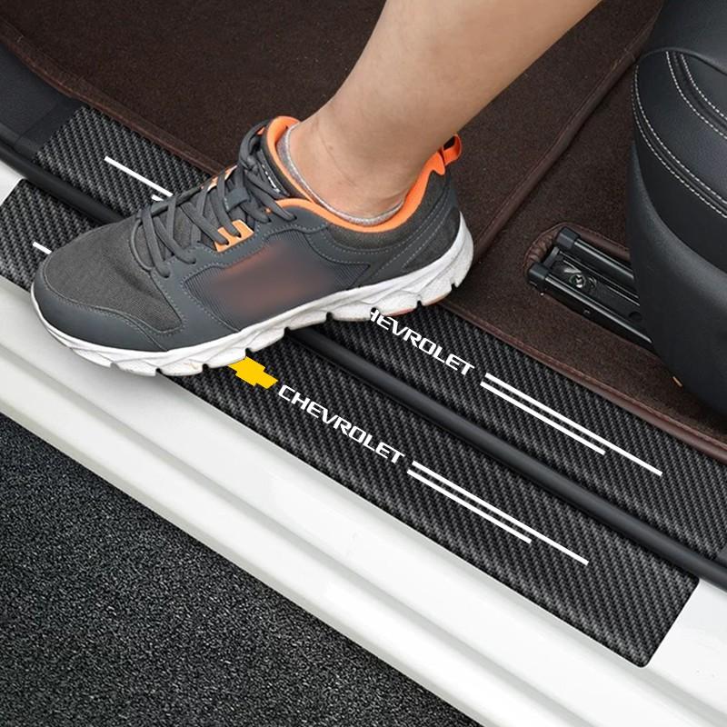 Car Threshold Protection Strip for Chevrolet Cruze Malibu Equinox Trax Volt Camaro Blazer, Durable Car Accessories, Easy Installation