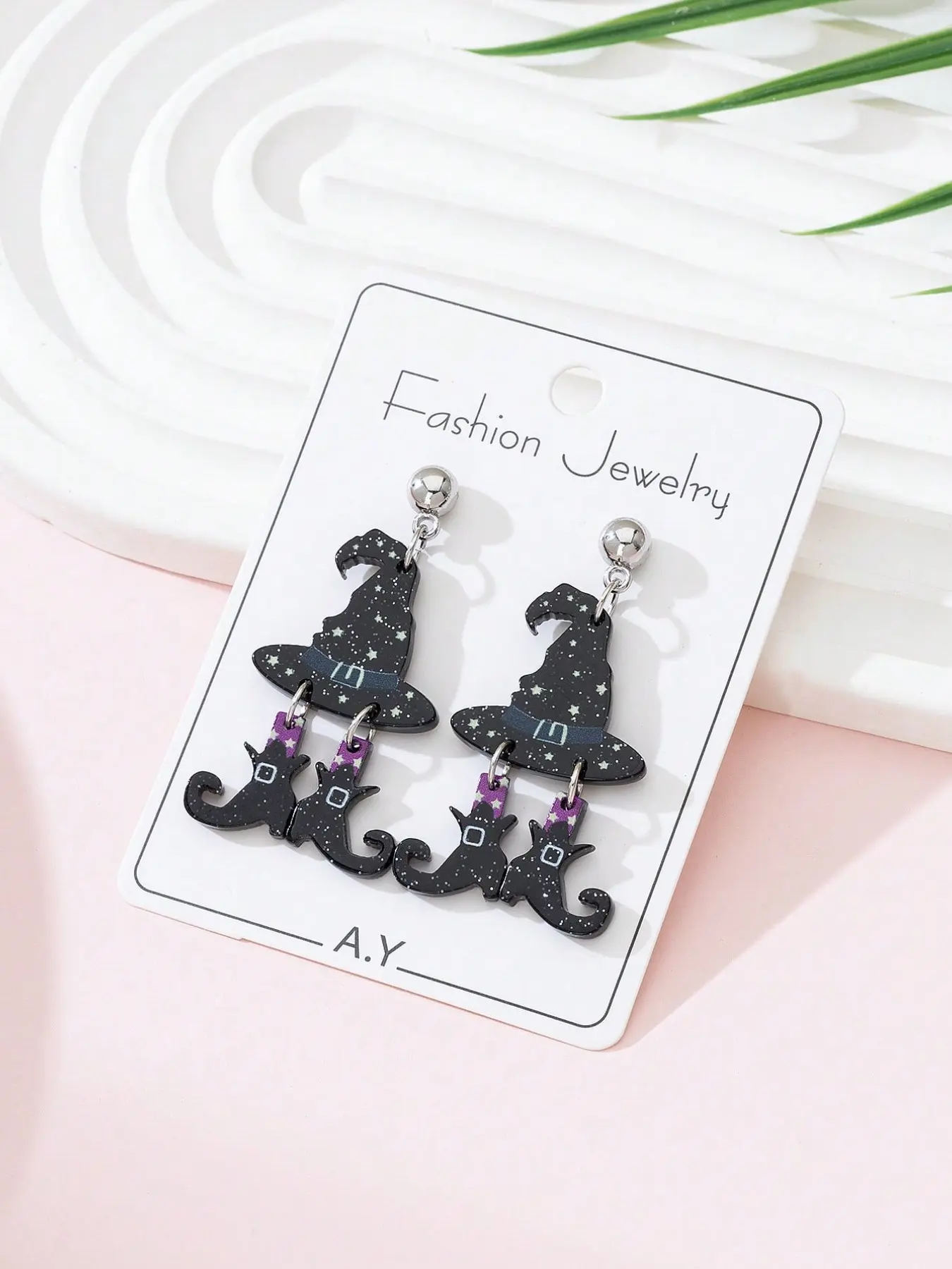 Halloween Scary Witch Hat & Boots Design Earrings, Women's Fashion Jewelry, Suitable For Daily Wear, Gatherings, Parties, Ceremonies, Great Gift For Women On Holidays, Anniversaries, Birthdays