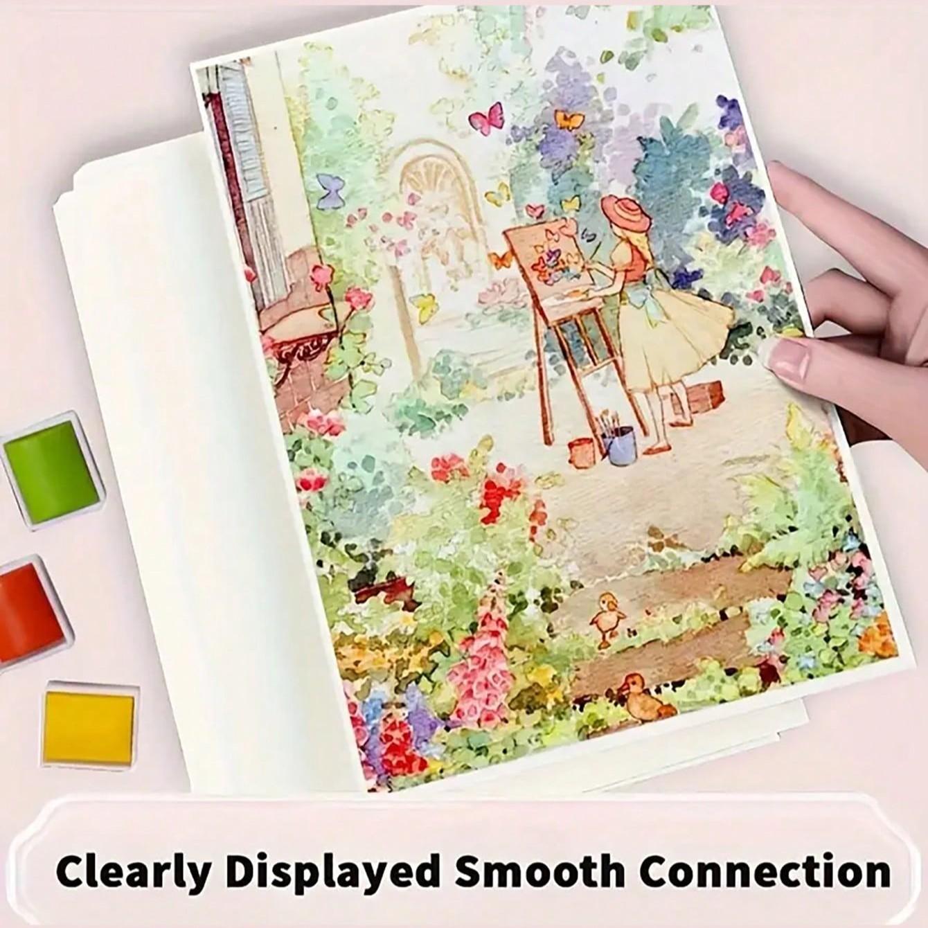 20/50/100 Sheets A4/a5 Watercolor Paper, Cotton Texture Blank Drawing Paper for Sketching, Ideal for DIY Crafts, School, Office, Art Supplies