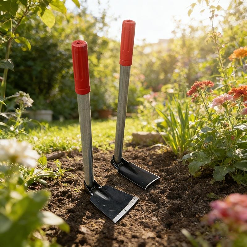 Steel Handle Garden Hoe Tool, Ideal for Planting and Weeding, Suitable for Vegetable Gardens and Gardens