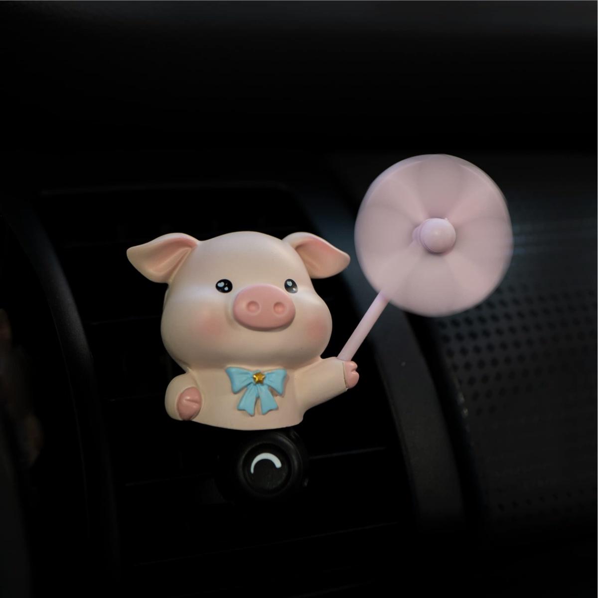 Cute Pig Car Scent Air Fresheners Vent Clips Aroma Diffuser Interior Decor Accessories