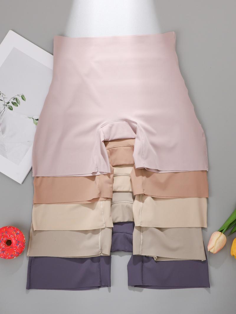 Women's High-Waisted Seamless Shaping Leggings, Elastic Fitted Comfortable Skin-Friendly Bottoms, Casual Plain Design for All Seasons, High Compression Shapewear