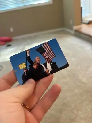 trump rally attack credit card skin