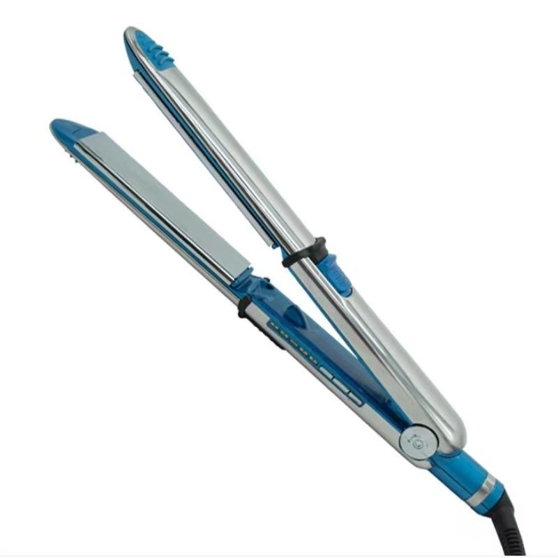 Professional Straightener, Stainless Steel Titanium Flat Iron, Temperature Control, Ceramic Heating, Us Plug, Model Dm-681