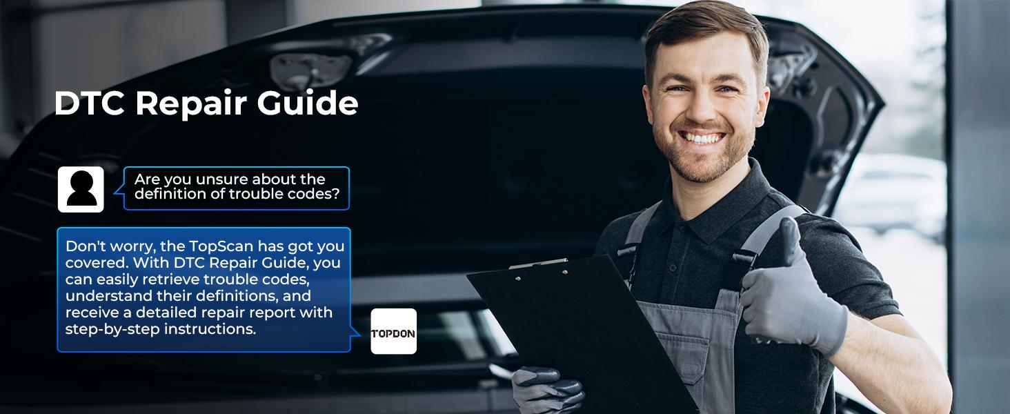 TOPDON TOPSCAN OBD2 Scanner Diagnostic Tool Full System AutoVIN Active Test