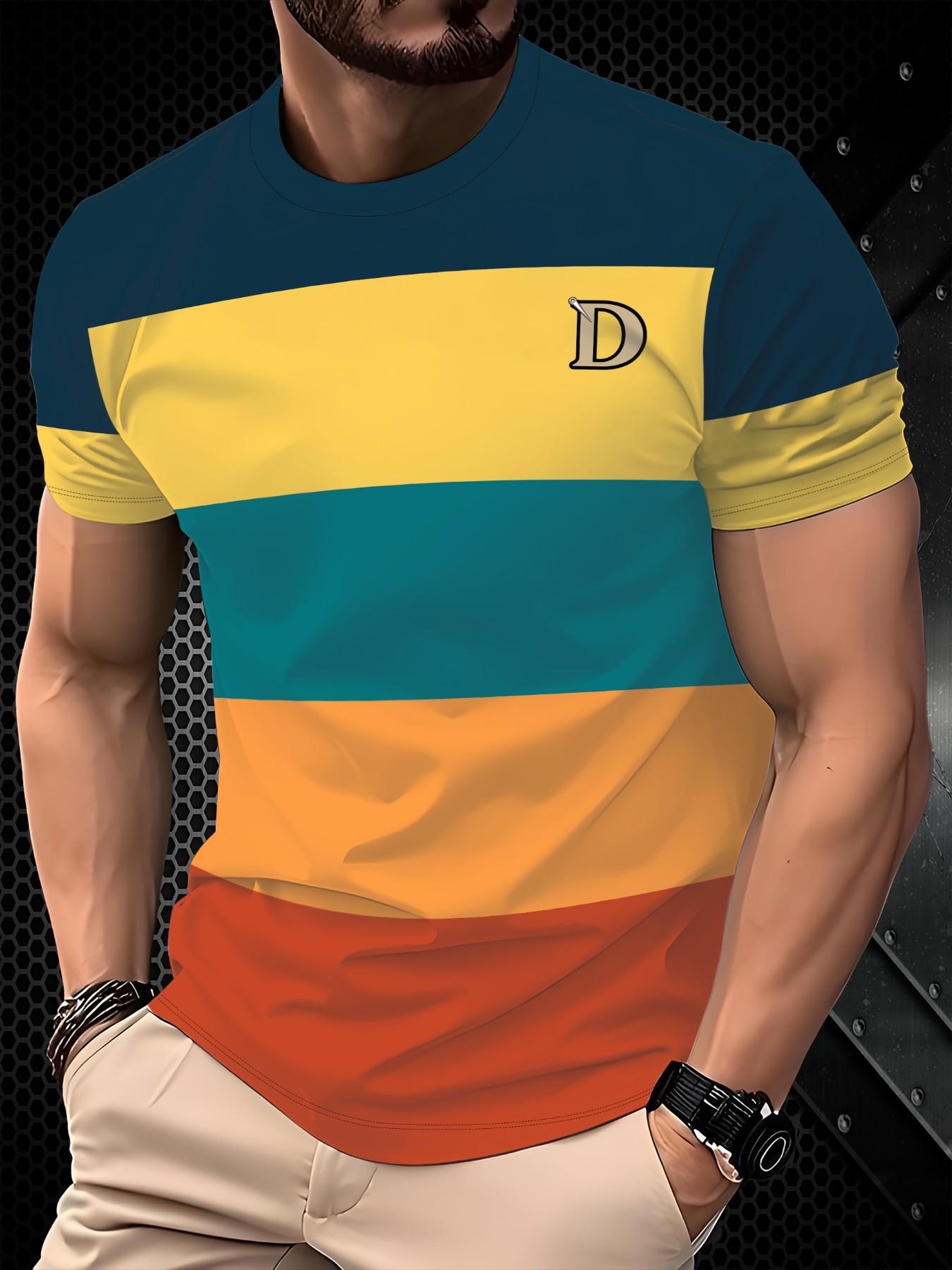 Men's Breathable Short Sleeve T-Shirt, Casual Oversized Jersey Top, All over Print, Comfortable and Stylish, Ideal for Daily Wear