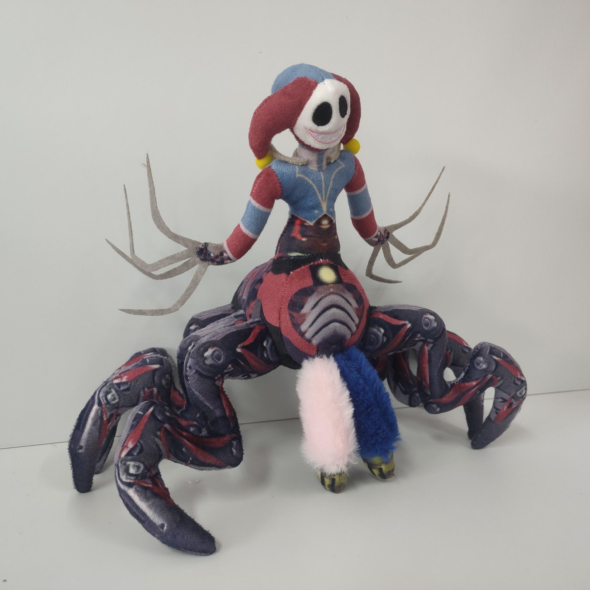 Lily Lovebraids Giblet Horror Game 5 Spider plush toy, mechanical clown doll, soft material, perfect fan exclusive gift, children's birthday, Halloween, Christmas gift, home decoration