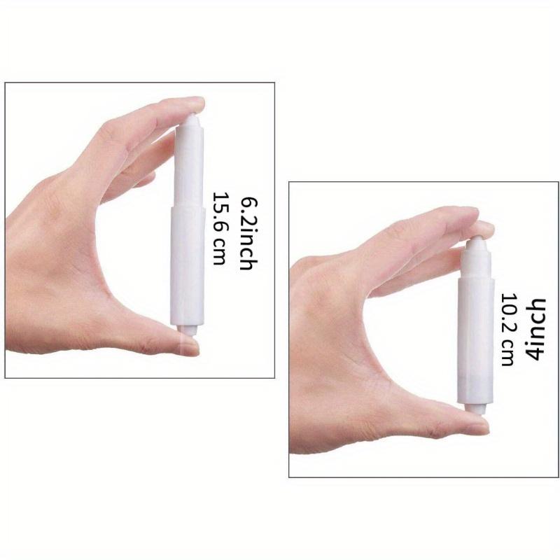 1pc Toilet Paper Holder Roller Replacement Plastic Spring Loaded Retractable Plastic Toilet Tissue Roll Holder Paper Holder Insert