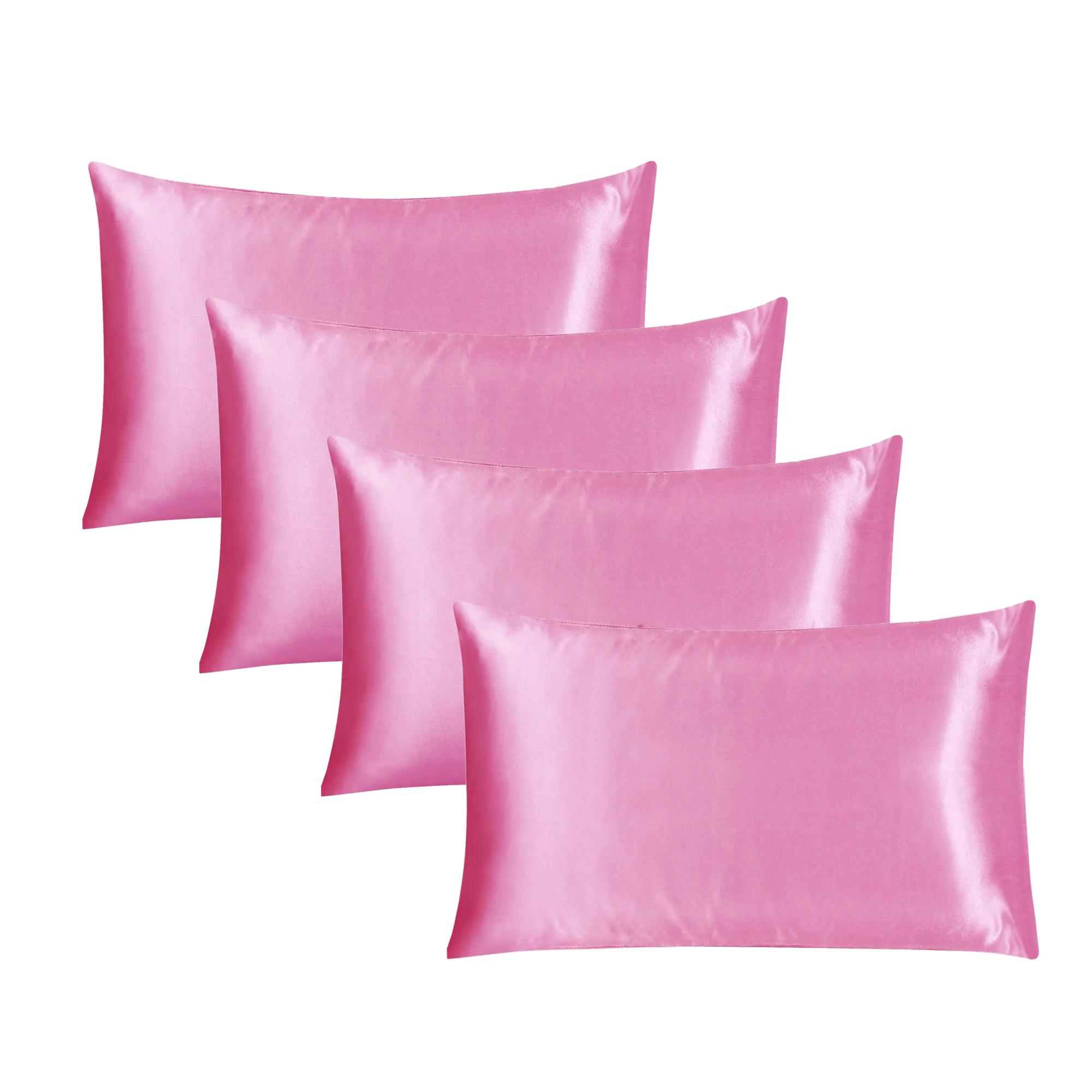 Luxury Satin Pillowcase for Hair & Skin, Cooling Silky Smooth Pillow Cover, Wrinkle-Free & Breathable, All-Season Comfort for Better Sleep, Bedroom & Travel Essentials, Great Gift for Women Men Teens