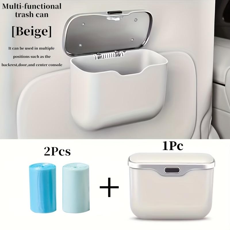 Minimalist Car Trash Can, Durable ABS Material Interior Waste Bin, Essential Accessory for Commuters and Car Owners