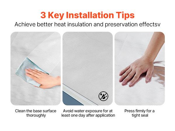 VEVOR Double Reflective Insulation Roll, Perforated Woven Fabric Radiant Barrier, 0.15mm 48 inx 125 ft, Double-Sided Aluminum Foil Heat Reflective Shield, Thermal Insulation Roll for Window RV Roof