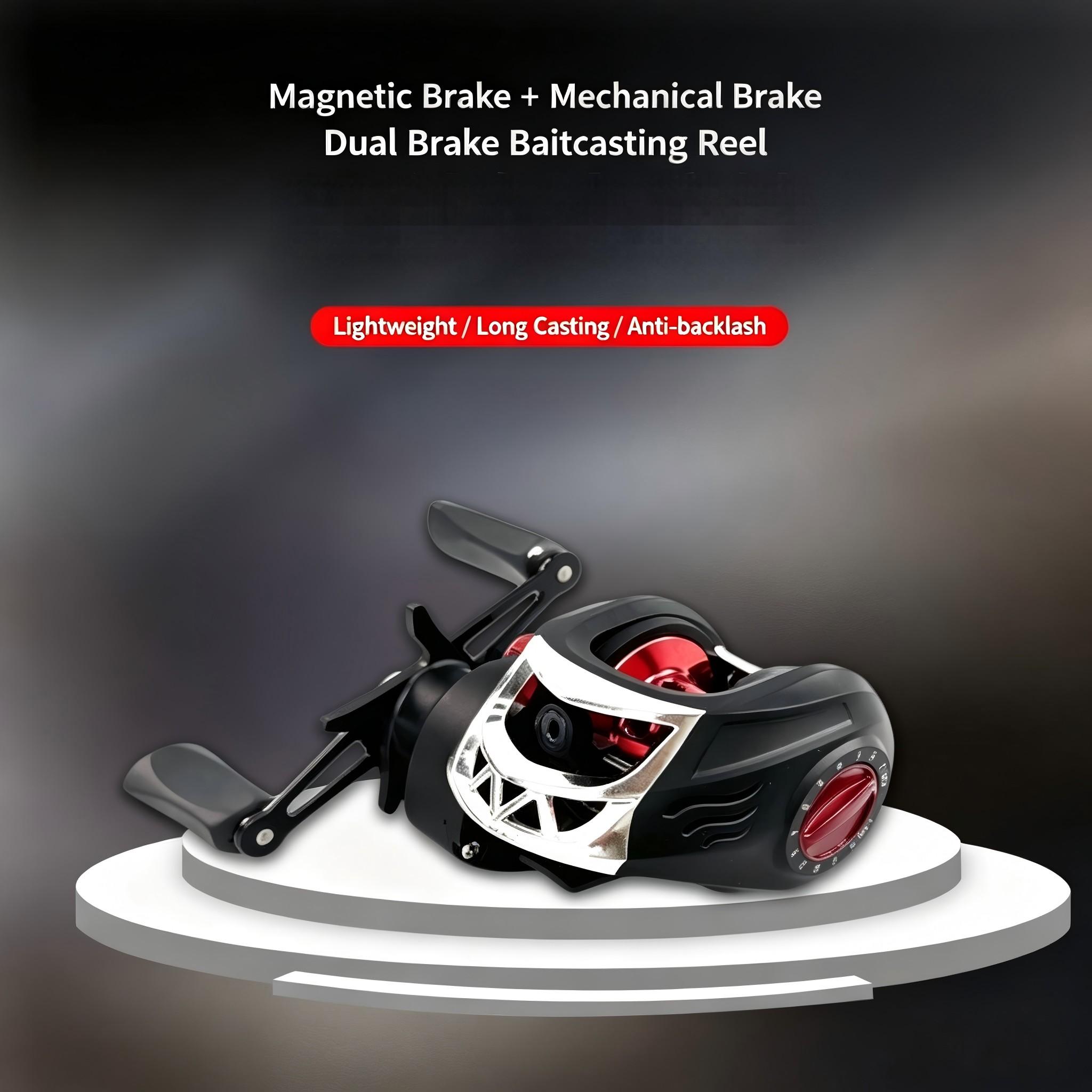 Double Brake Water Drop Reel, Anti-Explosion Line, 7.2 Gear Ratio, Long Cast Lure Reel, Left/right Hand Option, Beginner Lure Fishing Reel, Metal Line Cup, Tackle Supplies