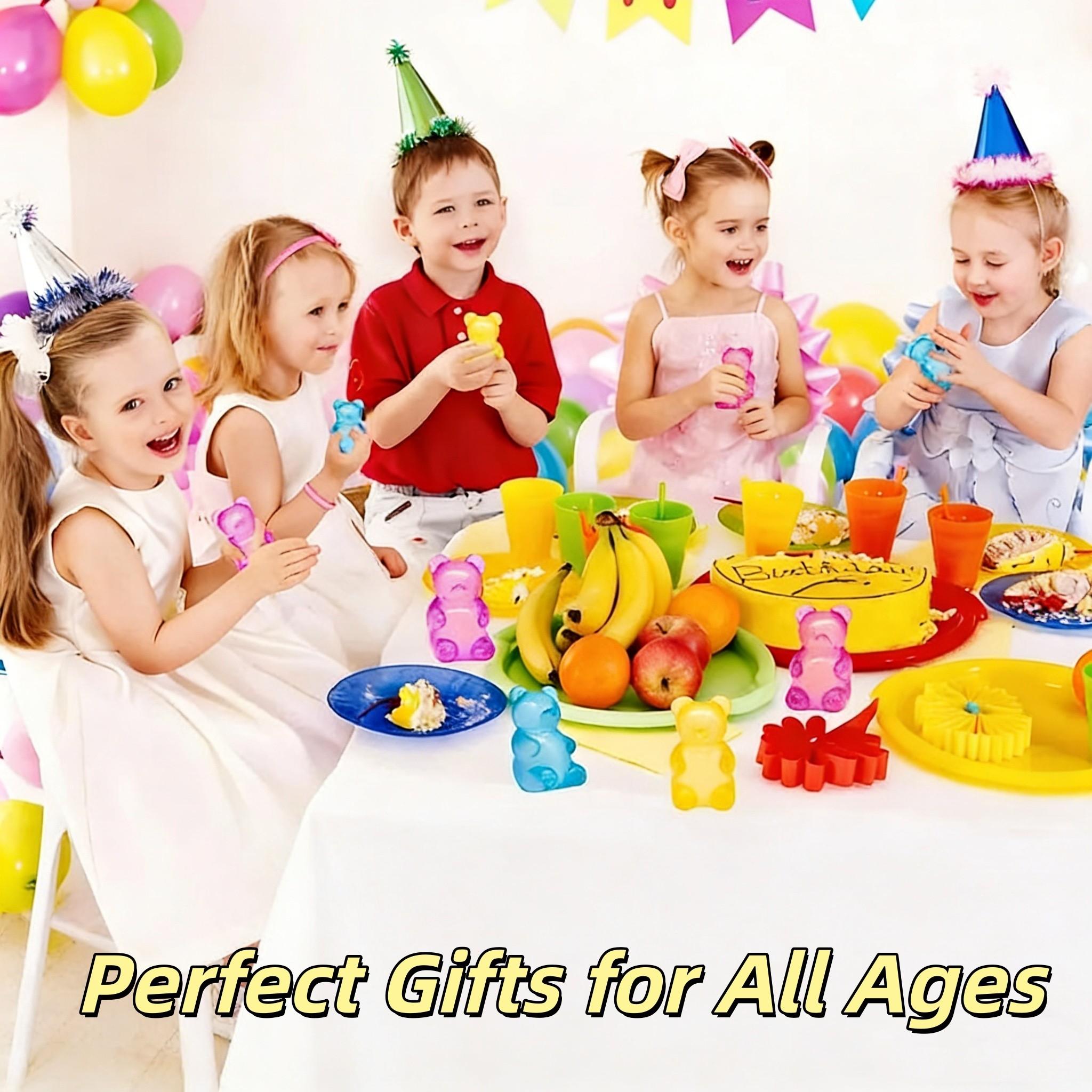 Soft Candy Bear Sensory Stress Relief Toy, Jelly Filled Squeeze Toy, Pressure Release Toy, Birthday Gift, Gift Bag Fillers