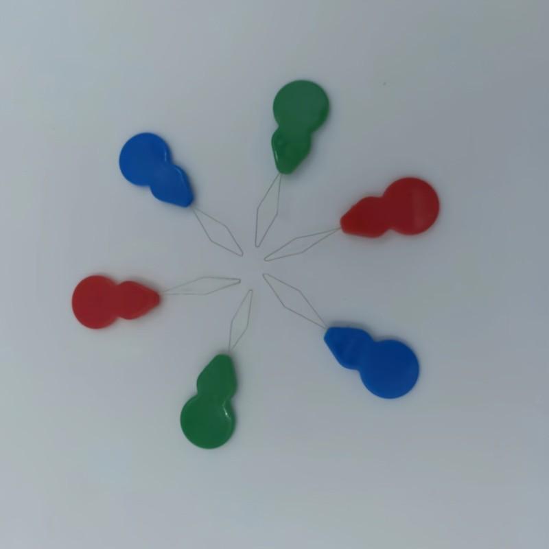 3-Pack Plastic Thimble Set, Durable & Vibrant Colors, Ideal for Hand Sewing & Machine Embroidery, Perfect for Crafting Projects