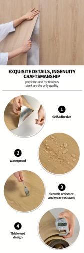 1/2 Roll Marble Design PVC Floor and Wall Tiles | Self-Adhesive Peel and Stick Floor, White/Grey/Black Marbleile Design, Wooden Floor, Peel and Stick Vinyl Flooring for Bathroom, Kitchen, Bedroom, Living Room - Home Decor Decorative Tiles