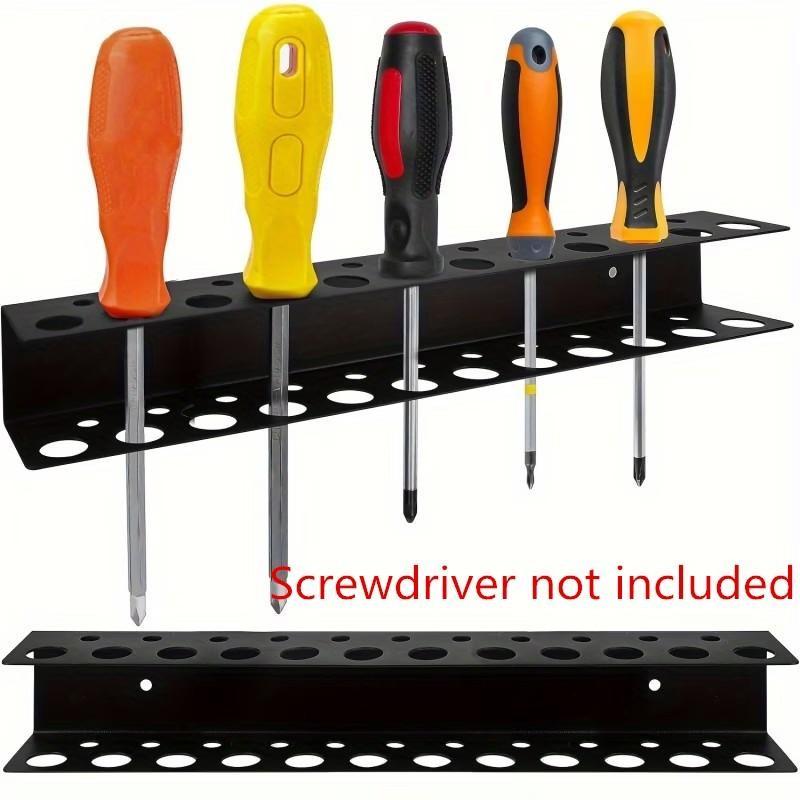 Metal Tool Rack, Space-Saving Screwdriver Pliers Organizer, Wall-Mounted Floating Shelf, Multi-Functional Garage Storage Rack