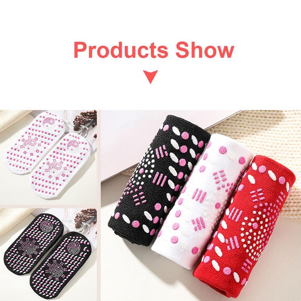 Tourmaline Acupressure Self-Heating Shaping Socks, Slimming Health Socks, Men's and Women's Foot Magnetic Therapy Socks