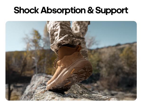 NORTIV 8 VaporGuard Men's Waterproof Military Tactical Workboots Highcut Shoes with Ankle-high Protection Durable Breathable Fabric for Outdoor & Indoor Use Black Safety Footwear