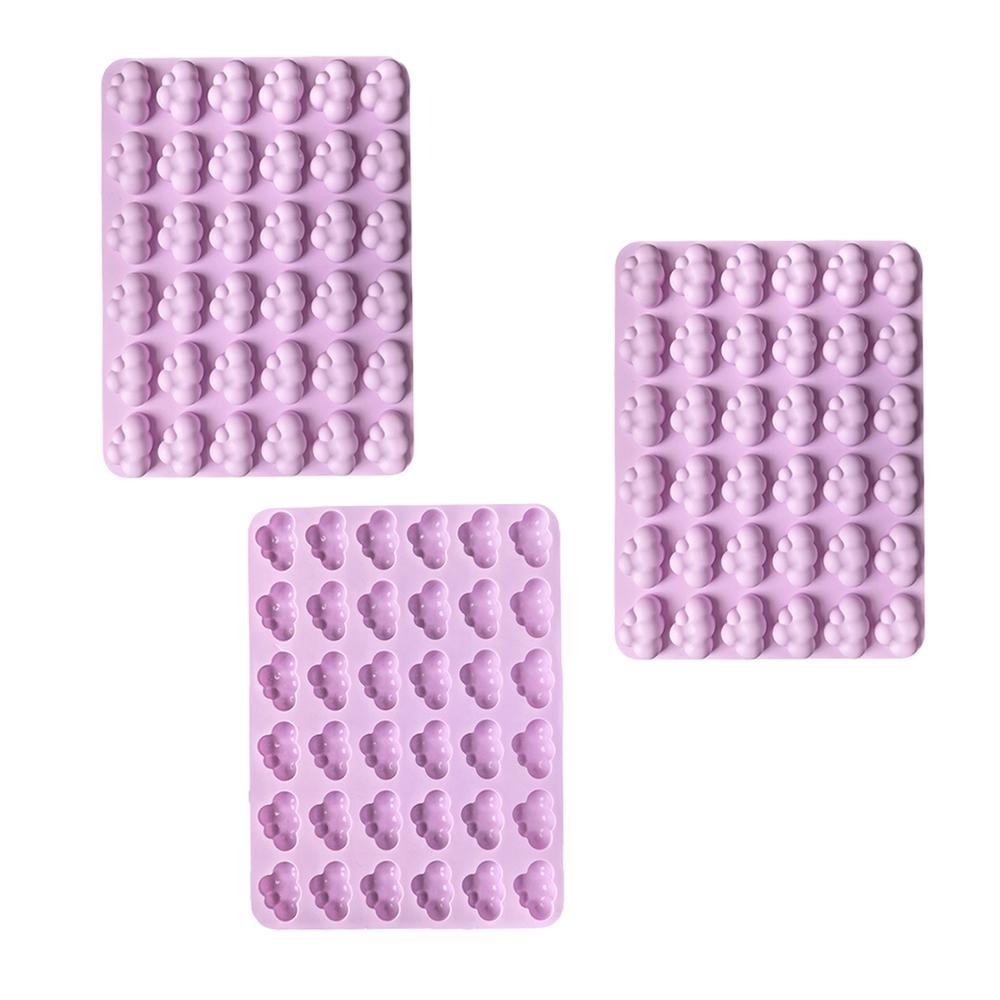 3pcs Cloud Shape Silicone Molds, DIY Chocolate Candy Dessert Cake Decoration, Baking Molds for Home Bakers, Perfect for Parties & Gifts