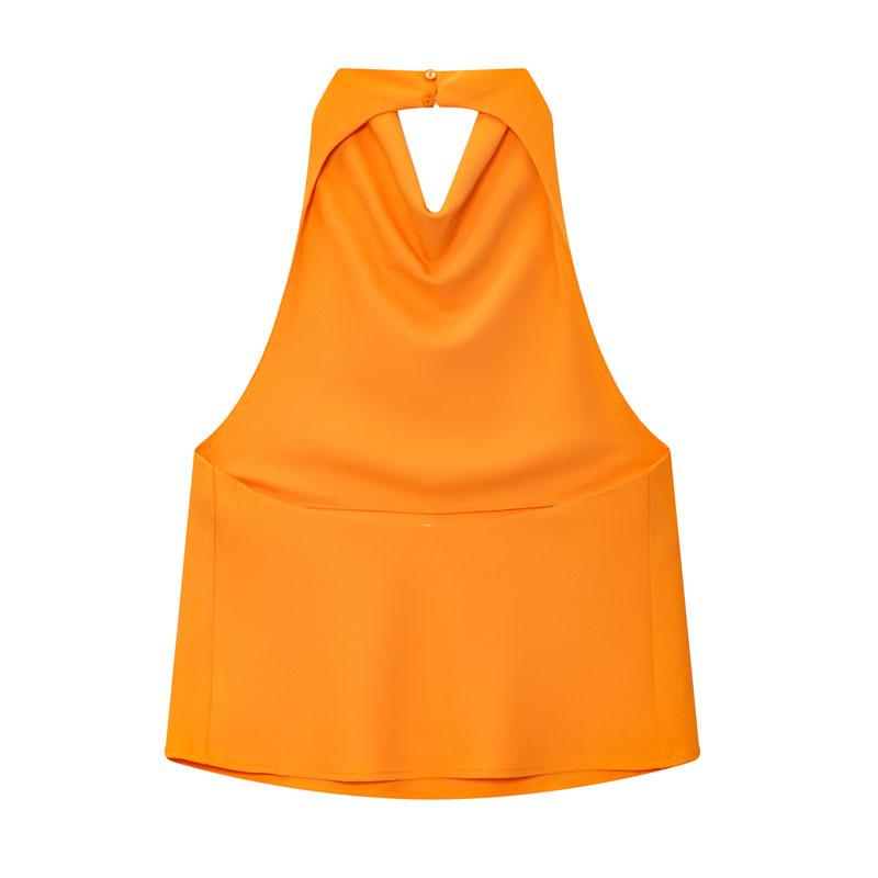 Summer Women's Halter Top Sleeveless Vest Fitted Satin Backless Cute Top Black Pink White Streetwear Elegant Women's Top Casual Brown Sexy Top