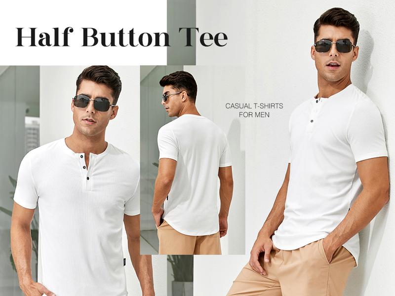 JMIERR Men's Plain Muscle Slim Fitted Henley Shirts Crewneck Longline T-Shirt Gym Workout Athletic Shirt Tees with Button Menswear Casual Tops,Men's Classic Streetwear Clothing for Daily Wear,Fall Fashion Outfits 2026 JMIERR Men's Plain Muscle Slim Fitted Henley Shirts Crewneck Longline T-Shirt Gym Workout Athletic Shirt Tees with Button Menswear Casual Tops,Men's Classic Streetwear Clothing for Daily Wear,Fall Fashion Outfits 2026