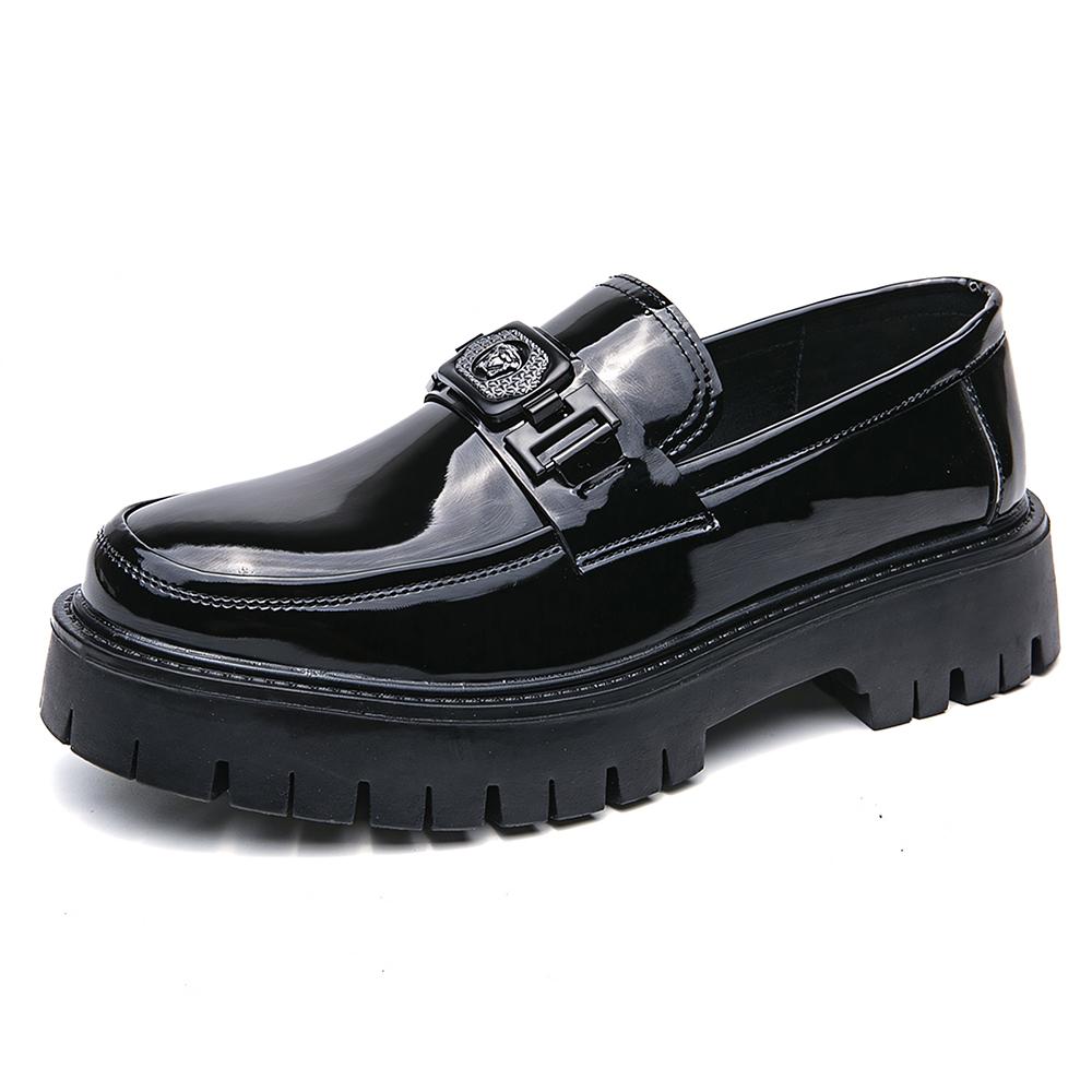 Men's Fashionable Casual Tassel Decor PU Leather Slipon Shoes Loafers Simple Design Elegant Plain Round Toe Loafers Business Style Temperament Flats for Daily Wear Tassel Shoes Gorgeous Appearance Spring Gift for Him Black Footwear Boy Women